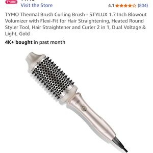 TYMO Thermal Brush Curling Iron - Gold